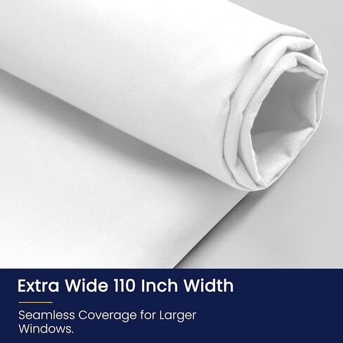 110 Inch Wide 100% Blackout Fabric Pre-Cut 5 Yard (180" x 110") - Light Blocking Material for Curtains, Windows, Blinds - Total Blackout Cloth for Drapery Lining, Heat Blocking Window Cover in Saudi Arabia