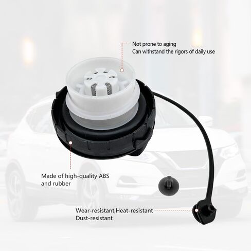 غطاء غاز 17251-4BA0B متوافق مع Nissan Z GT-R Qashqai Rogue 2009-2025 Infiniti M56 M37 EX37 M56 FX35 QX70 QX50 Q60 Q50 2011-2020، غطاء حشو خزان الوقود استبدال 172514BA0B in Kuwait