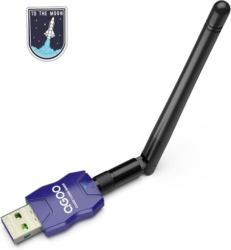 Class 1 Long Range Bluetooth Adapter for PC, QGOO USB Bluetooth Adapter for PC 5.3+EDR, Bluetooth Dongle Bluetooth Receiver Support Windows10/8.1/8/7（blue-106） in Saudi Arabia