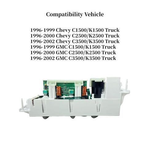 599-007 AC Heater Climate Control Panel Module Switch Without Rear Window Defogger fit for 1996-2000 Chevy/GMC C1500/K1500 C2500/K2500 C3500/K3500 Suburban Truck Replace OE# 9378815 15-72548 16231175 in Saudi Arabia