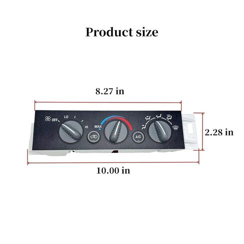 599-007 AC Heater Climate Control Panel Module Switch Without Rear Window Defogger fit for 1996-2000 Chevy/GMC C1500/K1500 C2500/K2500 C3500/K3500 Suburban Truck Replace OE# 9378815 15-72548 16231175 in Saudi Arabia