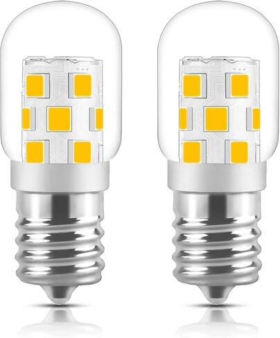 LED Microwave Light Bulb Under Hood 40W Equivalent-125V E17 Base for Whirlpool Microwave Light Bulb - 3W 400LM 3000K Dimmable Range Hood T7 Appliance Oven Light Bulbs, 2 Packs in Saudi Arabia
