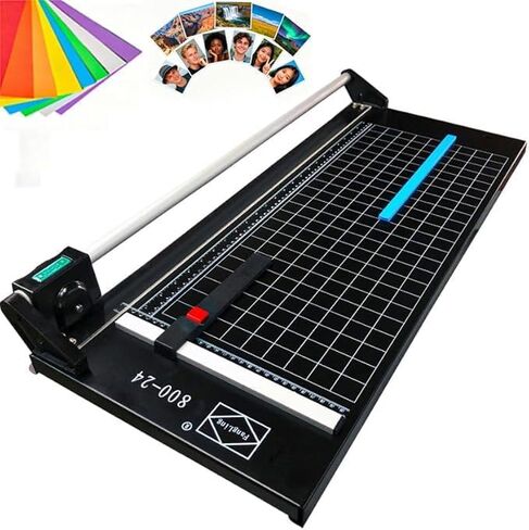 24 Inch Manual Precision Rotary Paper Trimmer, Rotary Paper Cutter Trimmer for Photo Paper, Film, Art Paper Jam, Office Paper, Thin Plastic Soft Board, PVC,Cutting Table,Professional Rolling Trimmer in Saudi Arabia