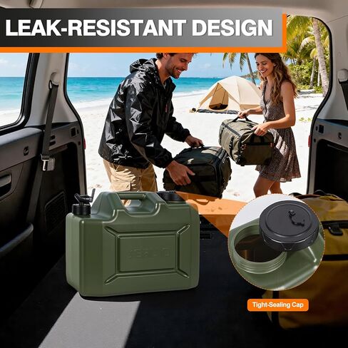 5 Gallon Water Jug, Portable Camping Water Containers with Spigot BPA Free Emergency Water Jug Water Tank Storage No Leakage in Saudi Arabia