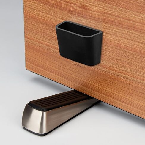 Gold Door Stopper, Zinc Alloy Heavy Duty Metal Door Stop with Anti-Slip Rubber Base, Tall Doors Stop Wedge Doorstops for Home Premium Doors Stopper Office (Color:Gold) in Saudi Arabia