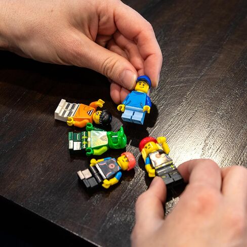 Brick Loot Minifigures Pack of 10, Random Minifigure Pack, Set of Authentic Minifigs, Unique Brick Characters with Accessories, Compatible Toy Figures, Gift for Kids, No Duplicates Included in Kuwait