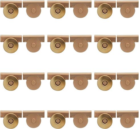 Dijedev 12 Pairs Seamless Magnetic Buckle Clasp, No-Sewing Metal Snap Buttons Magnetic Purse Clasps, Multifunctional Snap Buttons for Tote Bags, DIY Crafts, Wallets (Silver) in Kuwait