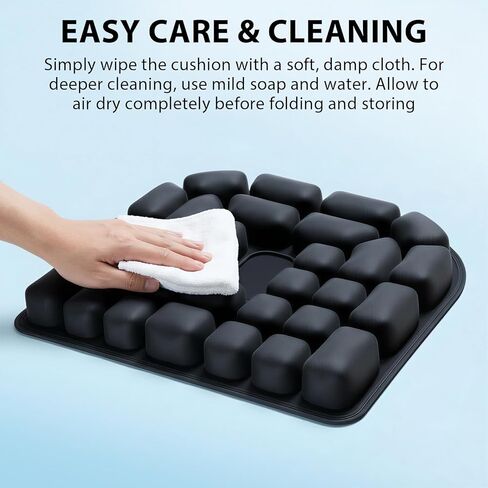 Inflatable Seat Cushion, Pressure Relief Airplane Seat Cushion for Long Flights Built-in Air Pump, Portable Car Seat Cushions,Office Chair Wheelchair Cushions Relief Discomfort in Coccyx&Buttock in Saudi Arabia