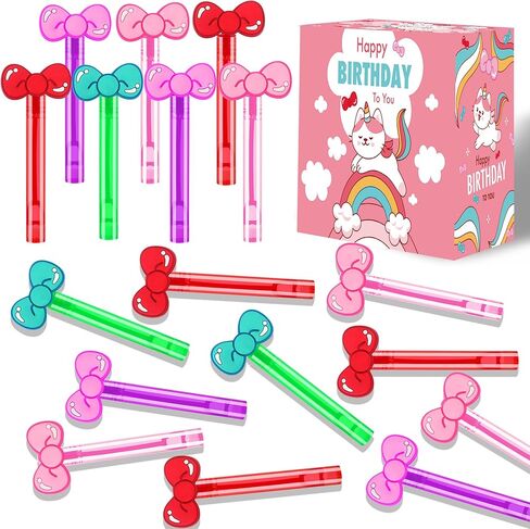 24PCS Bow Bubble Wands for Kawaii Party Favors Supplies Decorations, Pinata Goodie Bag Stuffers & Classroom Prizes Valentines Easter Halloween Christmas Stuffers in Saudi Arabia
