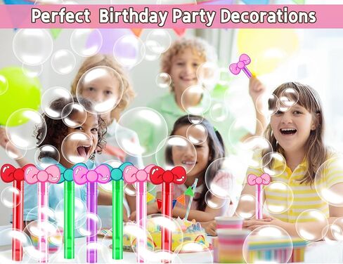 24PCS Bow Bubble Wands for Kawaii Party Favors Supplies Decorations, Pinata Goodie Bag Stuffers & Classroom Prizes Valentines Easter Halloween Christmas Stuffers in Saudi Arabia
