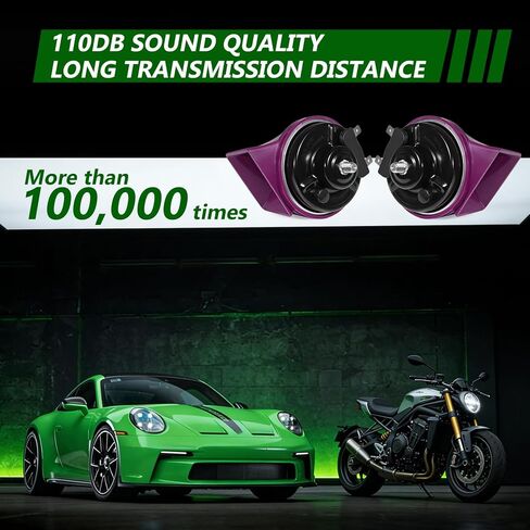 Super Loud Car Horns 12V Replacement Horn Kit 2PCS Super Loud electric Snail Horn Dual Tone Universal Air Horn Fit for Any 12V Cars,Trucks,Motorcycles,Van,Pickup(One pair) in Saudi Arabia