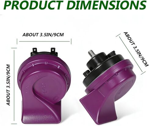 Super Loud Car Horns 12V Replacement Horn Kit 2PCS Super Loud electric Snail Horn Dual Tone Universal Air Horn Fit for Any 12V Cars,Trucks,Motorcycles,Van,Pickup(One pair) in Saudi Arabia
