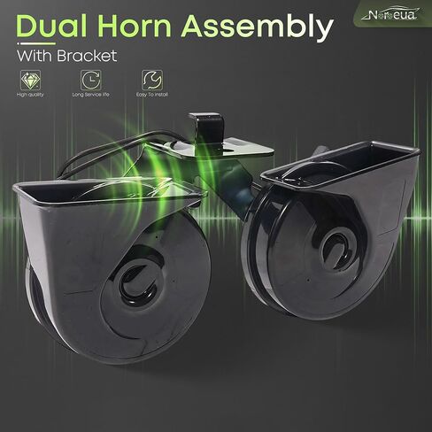 Dual Horn Assembly with Bracket Compatible with Ford F-250 F-350 F-450 F-550 Super Duty 2010-2016 Replace BC3Z-13832-A in Kuwait