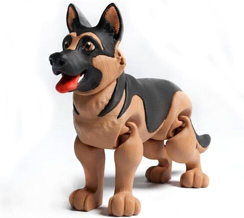 3D Printed Tiger 7.1inch, Cute 3D Print Animals, 3D Printing Flexible Joints Fidget Toys for Stress Relief, Animals Figurines for Desk Décor (White Tiger) in Saudi Arabia