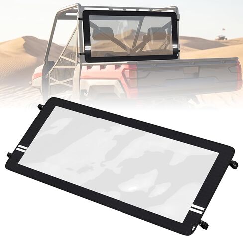 Oumurs UTV الزجاج الأمامي الخلفي الناعم، النافذة الخلفية الناعمة PVC المتوافقة مع Polaris Ranger 1000 XP Crew & Ranger 900/XP/Crew، مقاوم للغبار في جميع الأحوال الجوية، حماية ضد الماء 2013-2025 in Kuwait