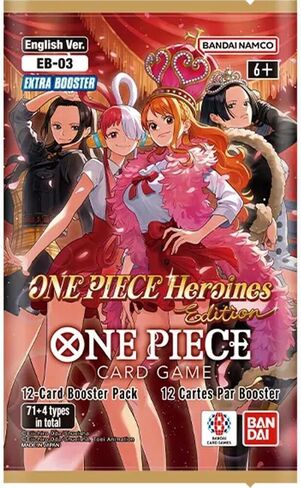 لعبة بطاقات قطعة واحدة إصدار TCG Heroines حزمة معززة مكونة من 12 بطاقة - الإصدار الإنجليزي - معزز إضافي EB-03 in Kuwait