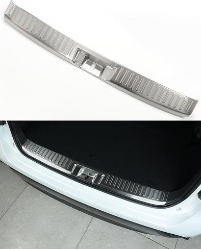مناسب لـ 2020-2026 Toyota Highlander Bumper Topper، غطاء واقي ممتص الصدمات الخلفي وغطاء حماية عتبة الباب الخارجي لسيارة Highlander Hybrid 2021 2022 2023 2024 2025، أسود in Kuwait