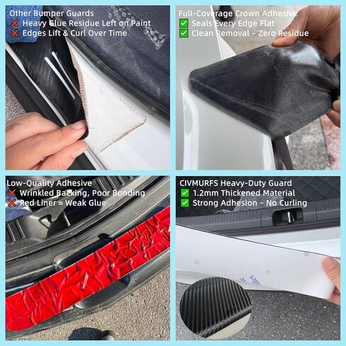 Rear Bumper Protector 35.43"x3.14" for SUVs Trucks, Matte Black Anti-Scratch Trunk Guard, Full-Coverage Adhesive No Curl, UV-Resistant Easy Install Universal Fit in Saudi Arabia