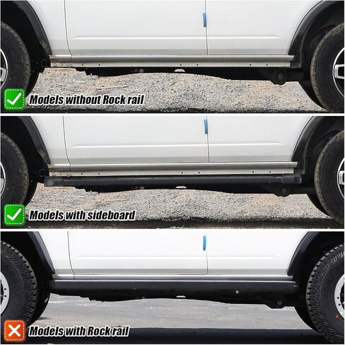 غطاء لحام قرصة مناسب لفورد برونكو، أغطية لحام قرصة جانبية متوافقة مع Ford Bronco 4 Door 2021 2022 2023 2024 2025 2026، ملحقات برونكو الواقية الخارجية من الألومنيوم in Kuwait