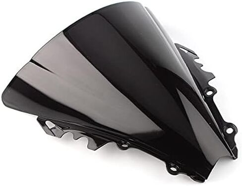 الزجاج الأمامي للدراجات النارية مناسب لياماها YZF-600 R6 2006 2007 R6 06 07 ABS البلاستيك الزجاج الأمامي منحرف الرياح الأسود in Kuwait