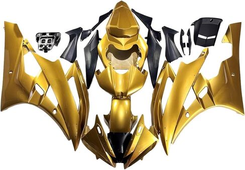 الزجاج الأمامي للدراجات النارية مناسب لياماها YZF-600 R6 2006 2007 R6 06 07 ABS البلاستيك الزجاج الأمامي منحرف الرياح الأسود in Kuwait