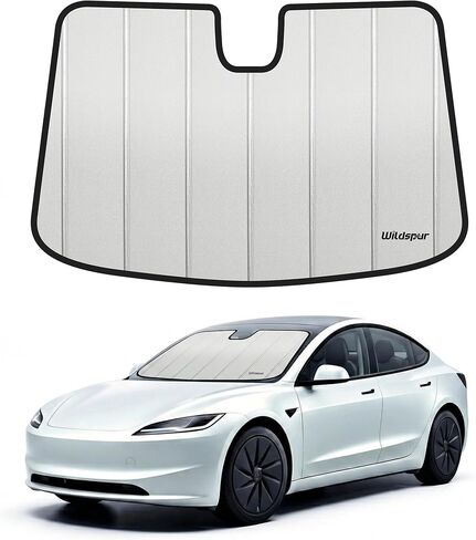2018-2025 Model3 2020-2025 ModelY غطاء شمس للزجاج الأمامي لسيارة Tesla Model 3 2018-2025، موديل Y 2020-2025 طراز جسم قديم، نافذة أمامية للسيارة، واقي من الشمس in Kuwait