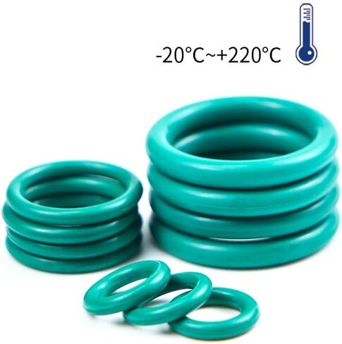 CS 8 مم FKM Fluororubber O-Ring حلقة لإحكام الغلق قطر السلك OD 36 مم - 760 مم حشية سدادة خضراء مقاومة للحرارة قطعة واحدة (OD 280 مم (1 قطعة)) in Kuwait