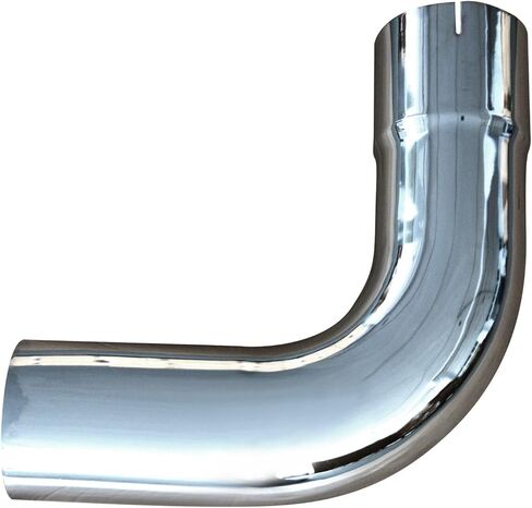 Chrome Exhaust Pipe 5 Inch ID/OD 90 Degree Elbow Tube with 15.5 Inch Arms in Saudi Arabia