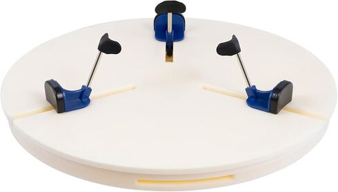 DYRABREST Portable Pottery Machine Turntable Clamp Pottery, Ceramic Pottery Trimming Turntable Tools Sculpting Clamp Repair Tools for Ceramic Beginners Professionals (White) in Kuwait