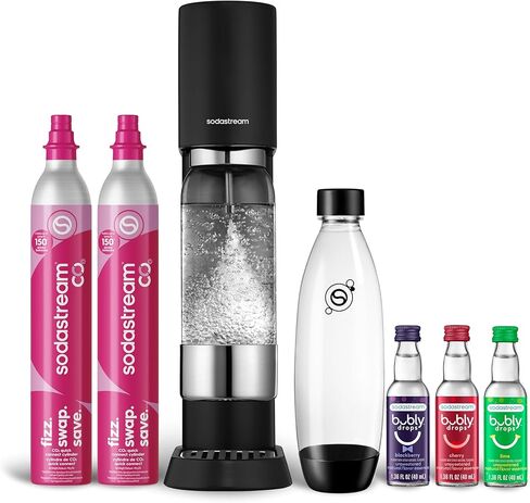 SodaStream Enso Sparkling Water Maker Bundle, 60L CO2 Canister, BPA Free Carbonating Bottle in Kuwait