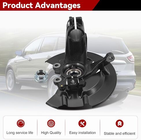 Front Wheel Bearing Hub & Passenger Steering Knuckle Assembly Compatible with Ford Escape 2013-2019 Wheel Bearing Replace# CV6Z2K004C in Saudi Arabia