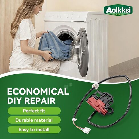 ترقية W10404050 W10238287 مجموعة مفتاح قفل غطاء الغسالة مع W10240513 Strike Fit لغسالة Whirlpool Kenmore Amana Crosley - استبدل AP5263307 W10744659 PS349762 in Kuwait