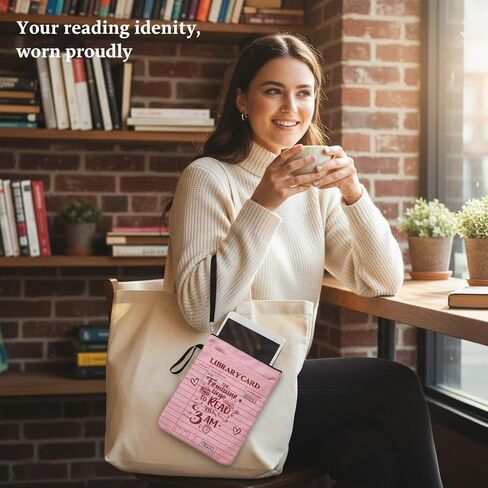 حقيبة كتب بسحاب - واقي كتب بطاقات مكتبة عتيقة للأغلفة الصلبة، غلاف غلاف كتب من القماش، حقيبة حمل الكتب، هدايا القراءة لمحبي الكتب in Kuwait
