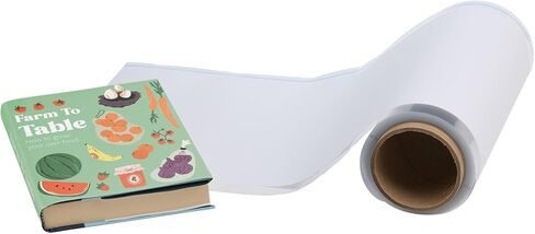 أغطية سترة الكتب الورقية من Demco® - لفة 20 ياردة - فيلم أرشيفي شفاف لحماية سترات الغبار - تطبيق سهل DIY باستخدام مقص وشريط - دليل طي مثقوب - بدون موزع in Kuwait