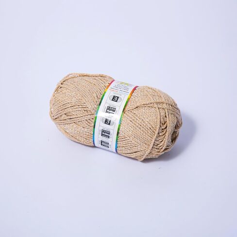 Silver Sparkly Chainette Yarn,3.5oz/98g 158yds Yarn for Crocheting and Knitting (03 Light Grey, 1 Pack) in Saudi Arabia