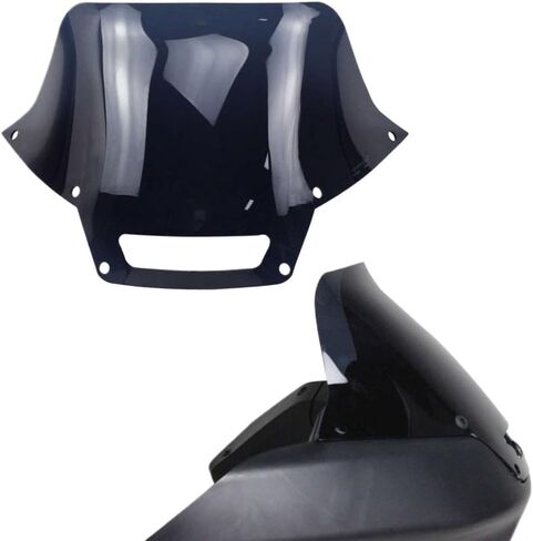 Windshield Wind Deflector Compatible with Softail Low Rider ST EI Diabo FXLRST FXRST 2022 2023 7.0 Inch PMMA Black Ink Blue in Saudi Arabia