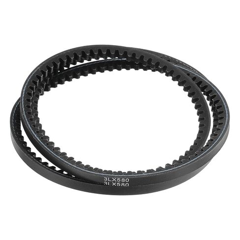 حزام uxcell 3L580 مطاطي على شكل حرف V، محيط خارجي 58 بوصة × عرض 0.37 بوصة × سمك 0.22 بوصة، تم تحديثه وبدلاً من أحزمة V واحدة عادية بحجم 3L لآلات العشب والحدائق in Kuwait