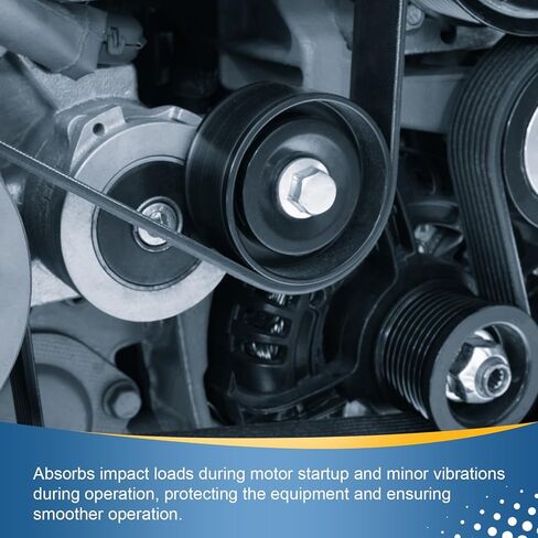 حزام uxcell 3L580 مطاطي على شكل حرف V، محيط خارجي 58 بوصة × عرض 0.37 بوصة × سمك 0.22 بوصة، تم تحديثه وبدلاً من أحزمة V واحدة عادية بحجم 3L لآلات العشب والحدائق in Kuwait