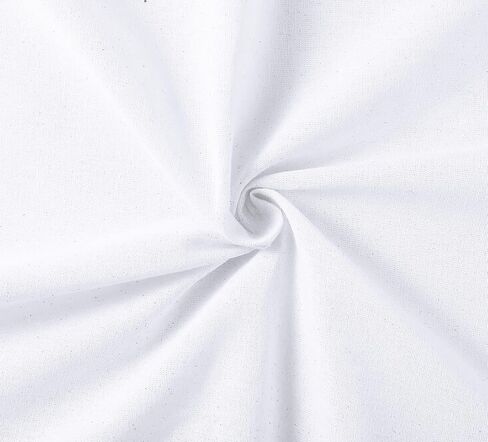 VDS 3 Yard Long, 100% Cotton Muslin Fabric 48" Inch Wide, White Bleached Medium Weight Fabric Linen Textile for Backing Material Quilting Sewing Draping Apparel Cloths Crafts DIY Multipurpose in Saudi Arabia