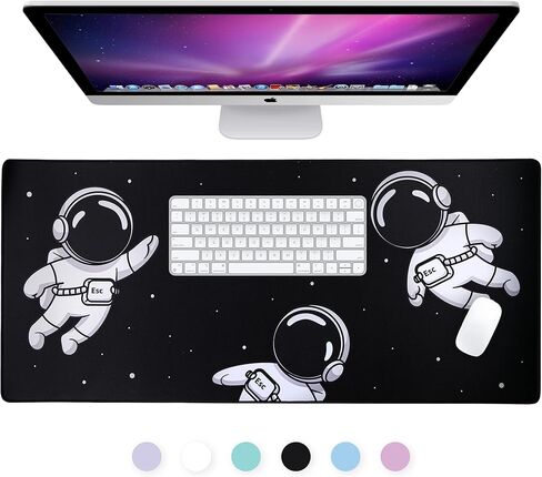 Gravity Gaming Mouse Pad, Large Desk Pad for Keyboard and Mouse, Non-Slip Mousepad Gaming Desk Mat with Foam Core, Anti-Fray Lock Stitching and Low Friction Cloth Surface (35.4" x 15.8") in Saudi Arabia