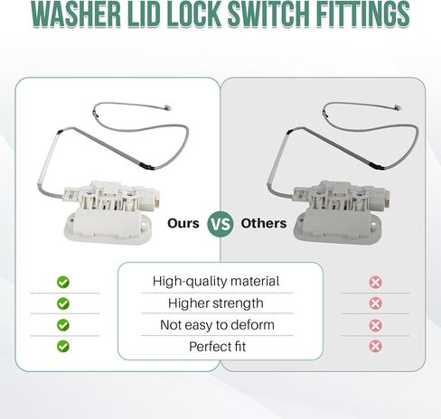 W10810403 Washer Lid Lock Assembly Compatible with Whirlpool Cabrio Kenmore Series 600 700 Bravos XL Replace AP5984435 PS11722981 W10787878 in Saudi Arabia