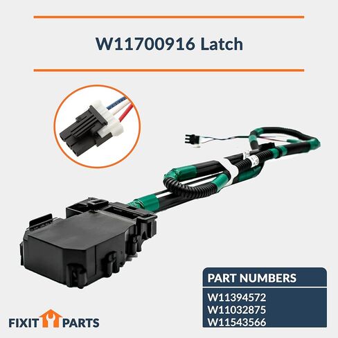 US-Based Supplier – W11700916 Latch replaces W11394572 W11032875 W11543566 with W11457841 Washer Lid Strike and W11545554 Washer Lid Lock Bezel KIT – NOT UNIVERSAL in Saudi Arabia