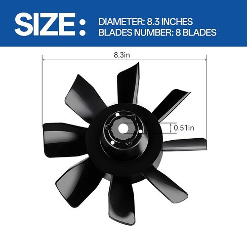 84009382 Fan Compatible with ZT-4400 Transaxle, Fits for ZT-4400 1710-1024R on the Ferris IS2100Z, Replaces 5105330, 56175, 54084 in Saudi Arabia
