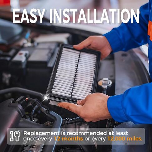 Engine Air Filter & Cabin Air Filter Combo Fits Honda Civic 2.0L 2016-2025 (Not for Turbo or Type-R), HRV HR-V 2.0L 2023-2026 CF11182 & CA12051 in Kuwait