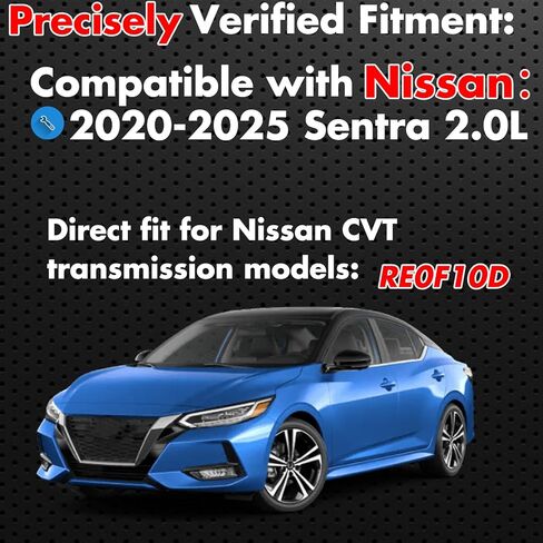 طقم فلتر ناقل الحركة RE0F10D CVT 31728-28X0C متوافق مع Nissan 2020-2025 Sentra 2.0L، يتضمن فلتر عالي التدفق وحشية المقلاة in Kuwait