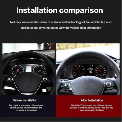 Digital Board Compatible With Volkswagen Multivan T5 2012-2019 10.25 Inch Cockpit Virtual Instrument Gauge Upgrade Accessories in Saudi Arabia