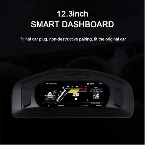 Digital Board Compatible With Volkswagen Multivan T5 2012-2019 10.25 Inch Cockpit Virtual Instrument Gauge Upgrade Accessories in Saudi Arabia