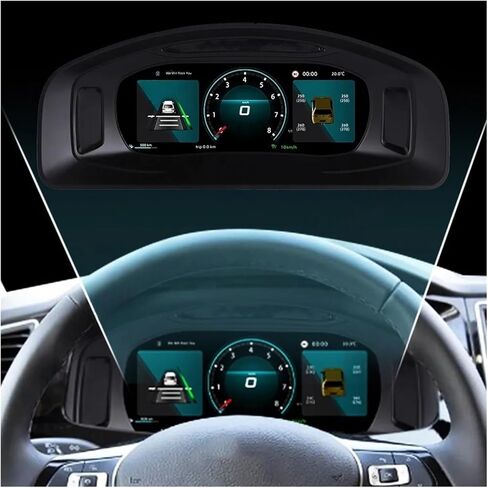 Digital Board Compatible With Volkswagen Multivan T5 2012-2019 10.25 Inch Cockpit Virtual Instrument Gauge Upgrade Accessories in Saudi Arabia