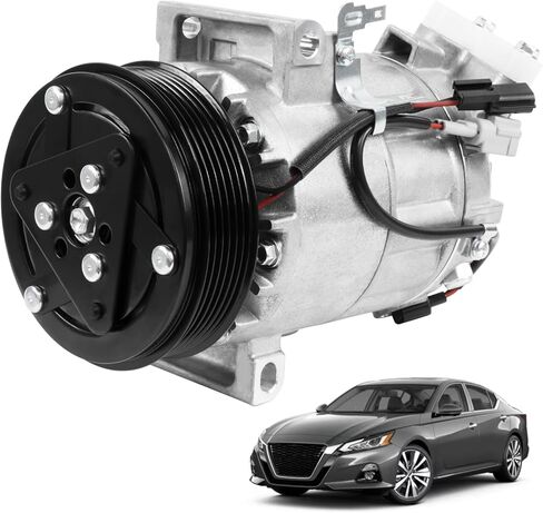 ضاغط مكيف الهواء مع قابض متوافق مع 2019-2024 Nissan Altima 2.5L وRogue 1.5L / 2.5L 2021 (مع ضاغط DCS-17EC) لا يناسب ضاغط طراز 6SBH14C in Kuwait