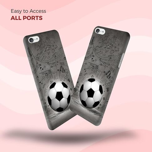 for iPod Touch 7th / 6th / 5th Generation Case - Basketball On Fire Design Printed Cute, Slim & Sleek Plastic Hard Snap on Protective Designer Back Case/Cover for iPod Touch 7/6 / 5 in Saudi Arabia